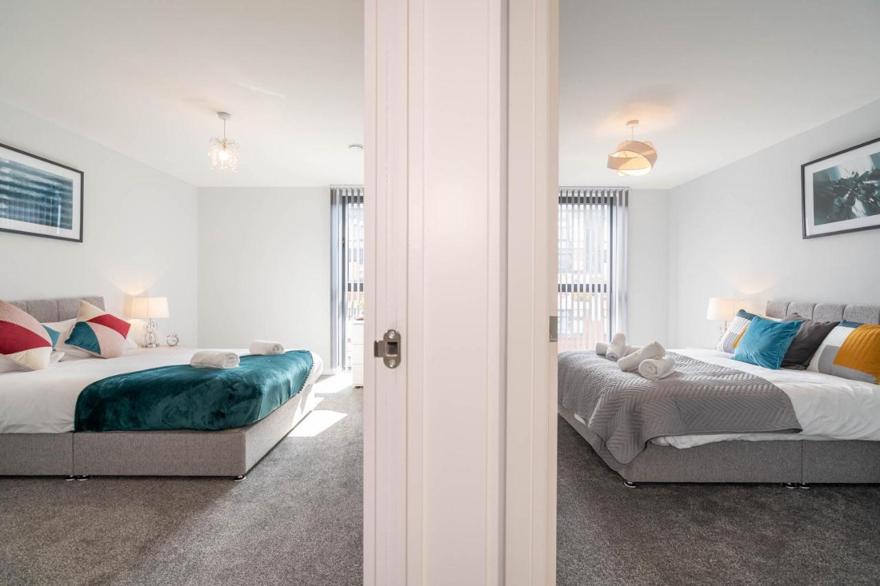 New Build - 2 Bed Snug Modern Apartment - Juliet Balcony - Roof Top Terrace - Digbeth, Birmingham City Centre - Free Netflix & Smart Tv Buitenkant foto